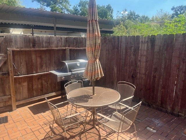 view of patio / terrace with grilling area