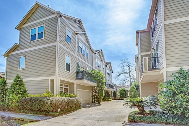 view of home's exterior featuring a garage