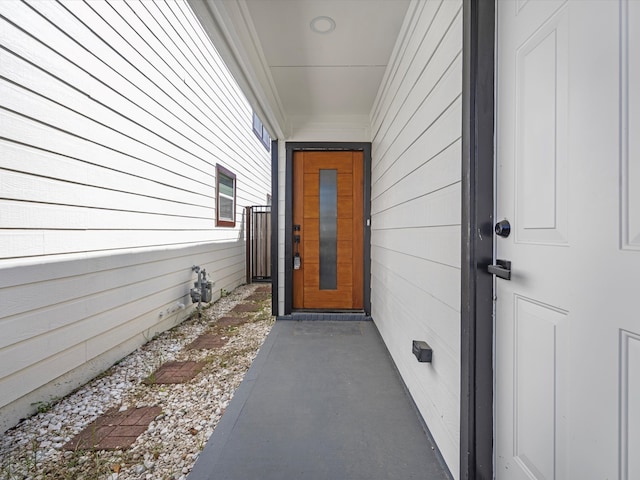 view of entrance to property