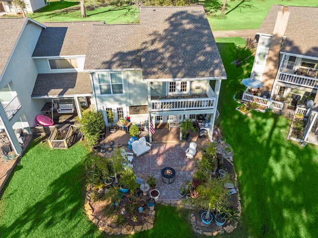 birds eye view of property