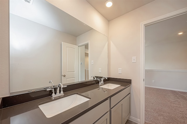 bathroom with vanity