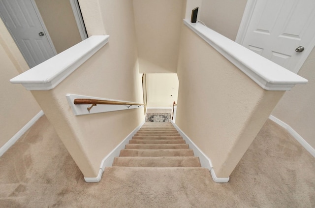 stairs with carpet