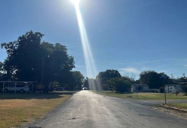 view of road