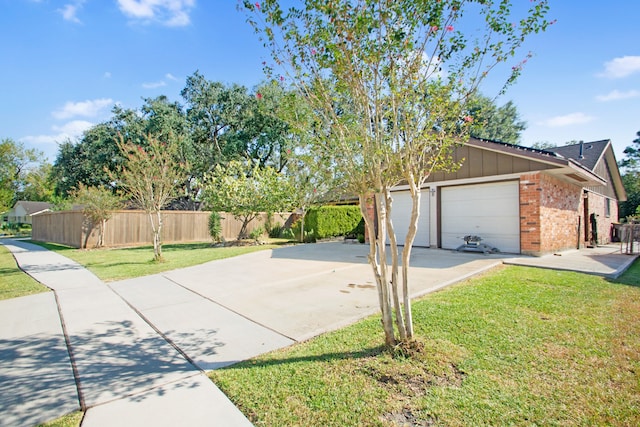 exterior space with a lawn