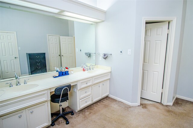 bathroom with vanity