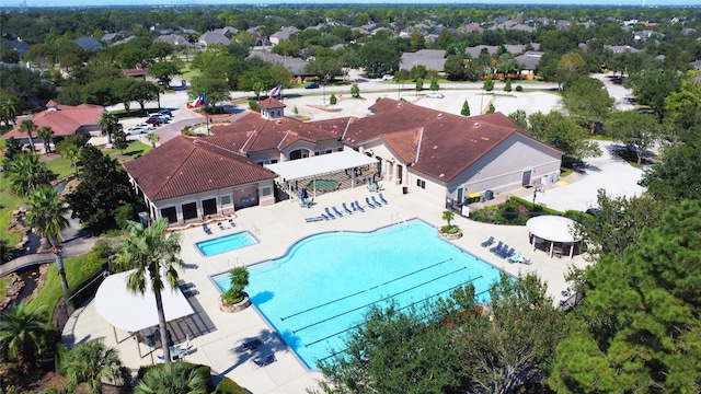 birds eye view of property