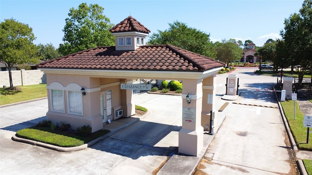 surrounding community with a gazebo