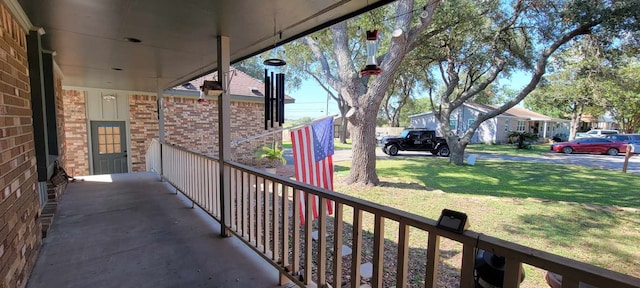 view of balcony