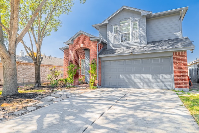 view of front of home featuring a garage