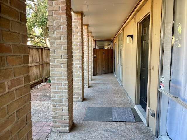 view of hallway