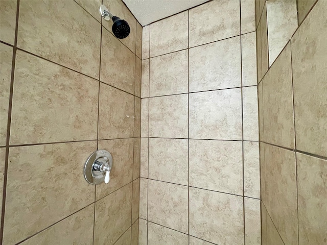 details with tiled shower
