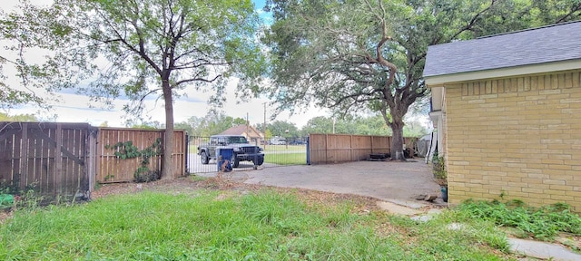 view of yard featuring a patio area