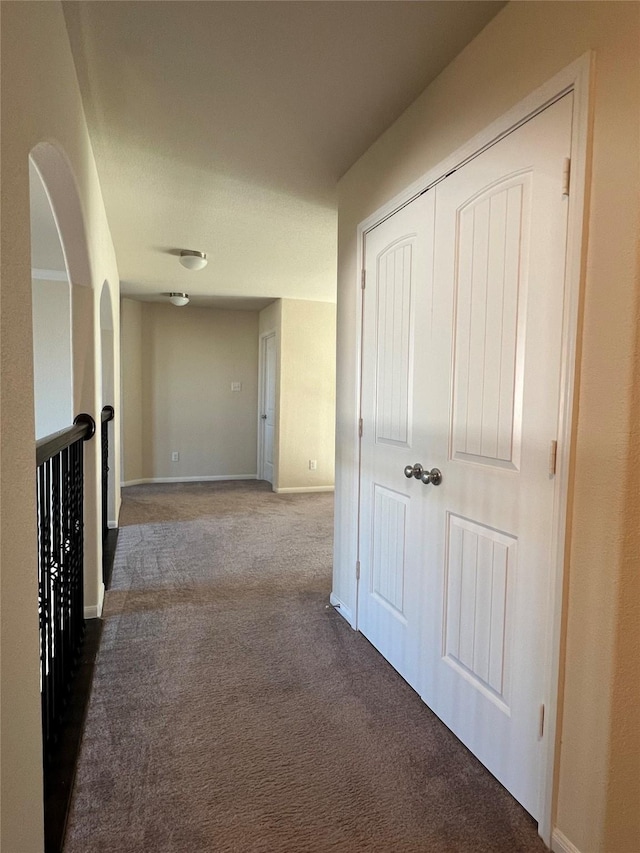 331 W Bend Dr, League City, TX 77573 - hallway with carpet flooring and baseboards