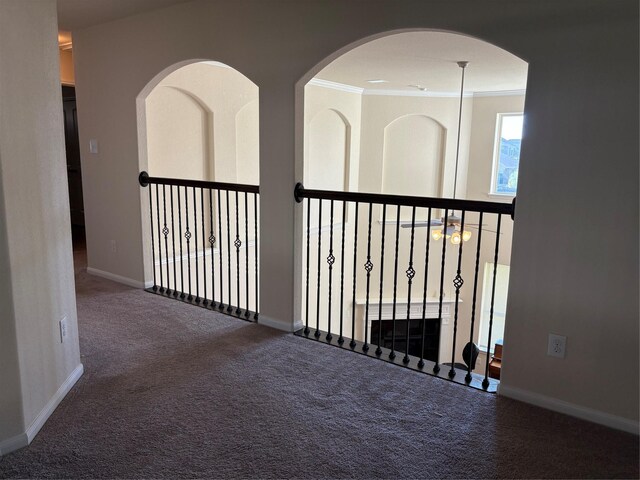 331 W Bend Dr, League City, TX 77573 - spare room with carpet and ornamental molding