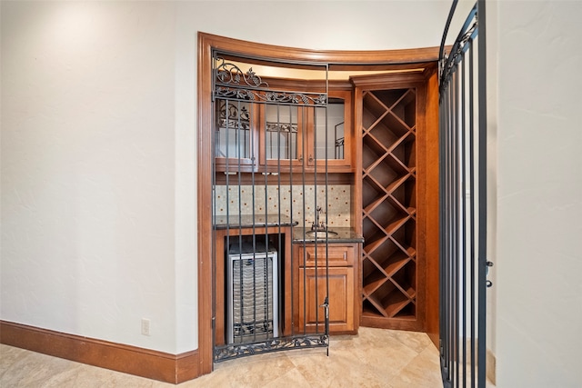 wine cellar featuring bar