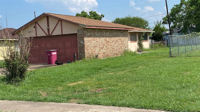 view of home's exterior featuring a lawn