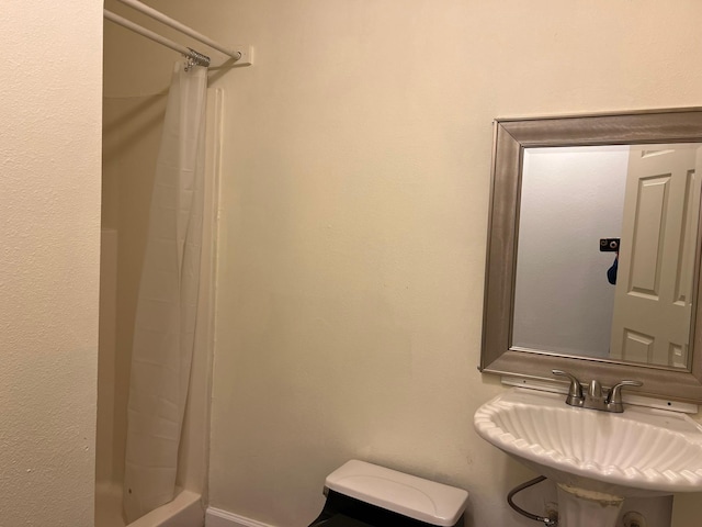 bathroom with a sink