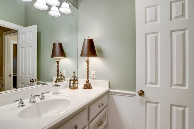 bathroom featuring vanity