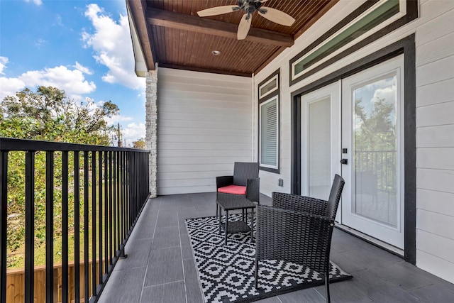 508 E 31st St, Houston, TX 77018 - balcony featuring ceiling fan