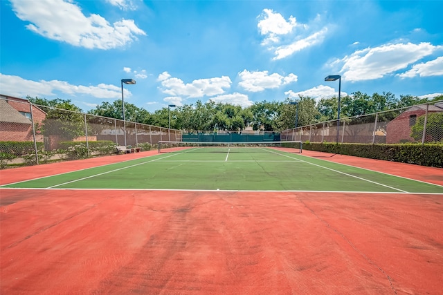 view of tennis court