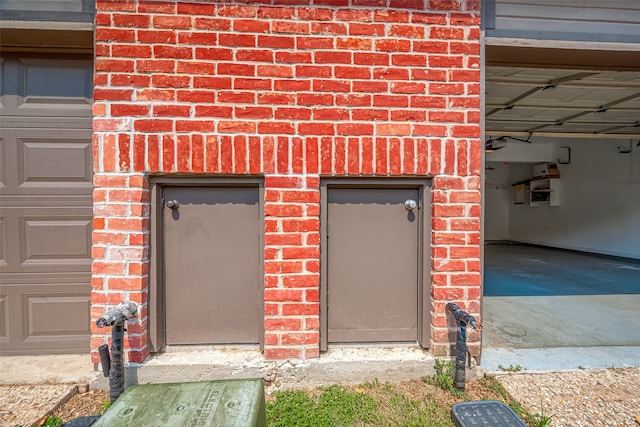 exterior details featuring concrete floors