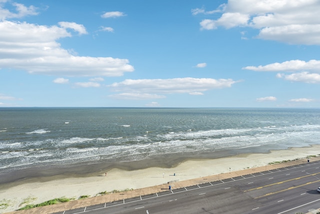 property view of water with a view of the beach