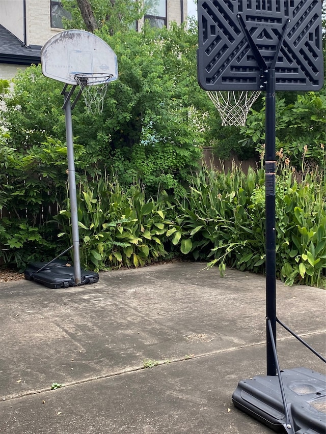 view of basketball court