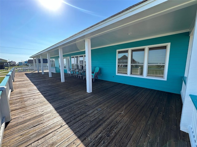 2529 Howell, Crystal Beach, TX 77650 - view of wooden deck