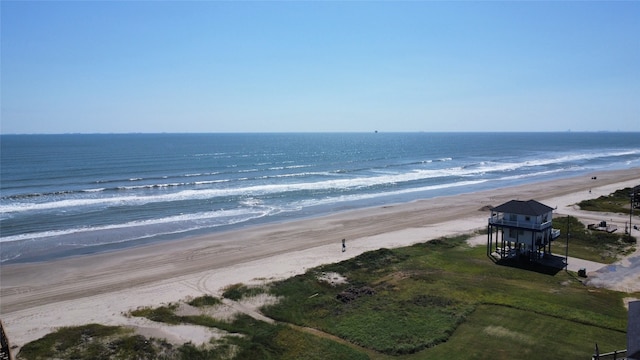 water view with a view of the beach