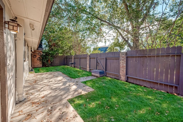 view of yard featuring a patio