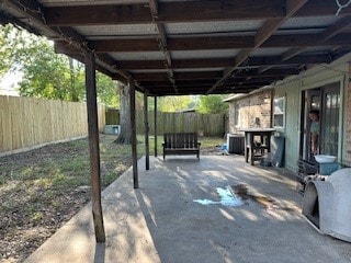 view of patio featuring cooling unit