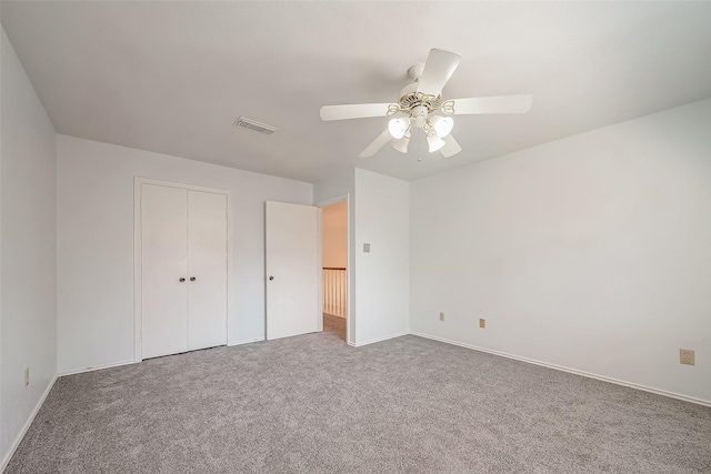 5110 Prairie Creek Dr, Houston, TX 77084 - unfurnished bedroom featuring carpet, ceiling fan, a closet, and baseboards
