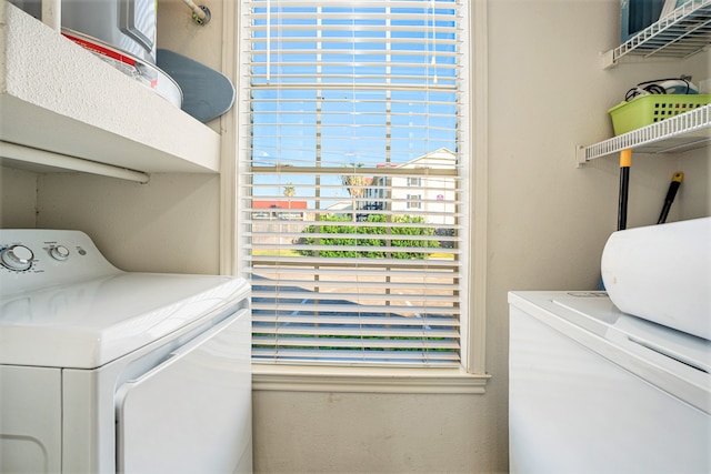 view of laundry area