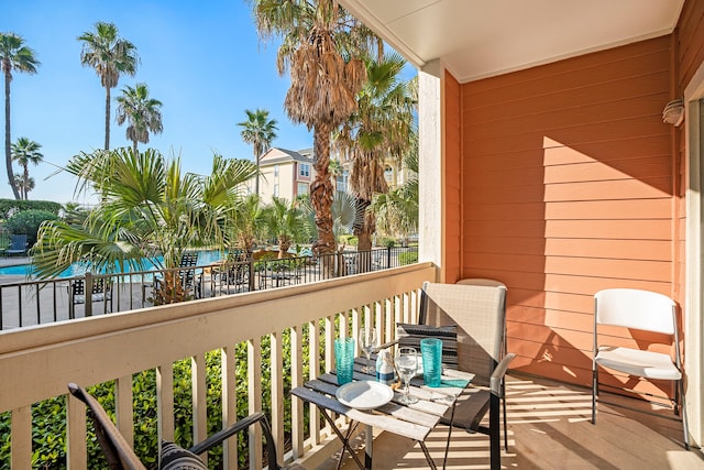 view of balcony