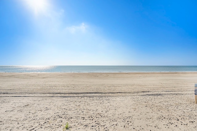 property view of water with a view of the beach