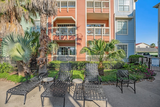 view of patio / terrace featuring a balcony