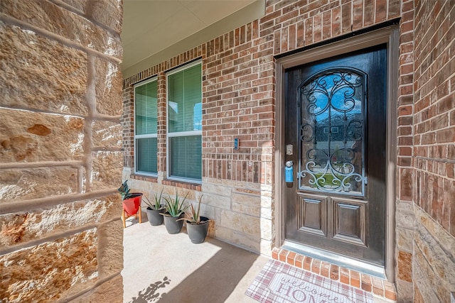 3423 Hackberry Tree Ln, Katy, TX 77449 - entrance to property featuring brick siding and stone siding