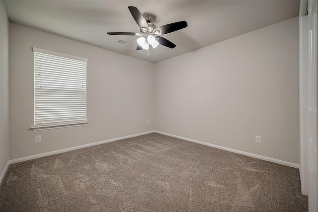 3423 Hackberry Tree Ln, Katy, TX 77449 - unfurnished room featuring carpet floors, baseboards, and a ceiling fan