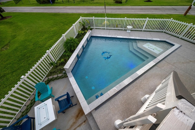 view of pool with a patio