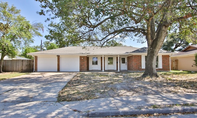 ranch-style house with a garage