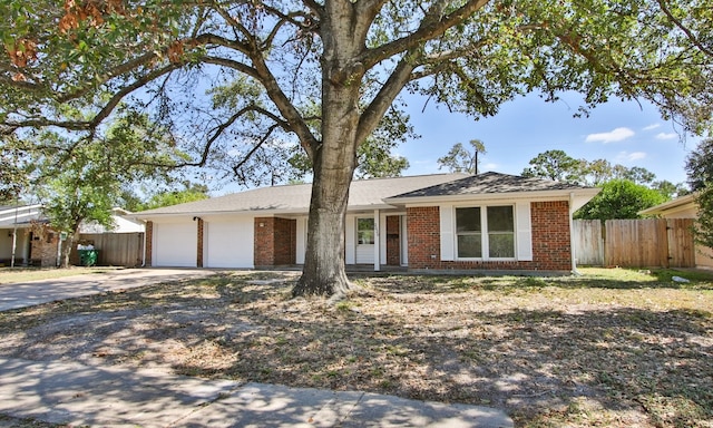 ranch-style house with a garage