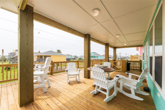 view of wooden terrace