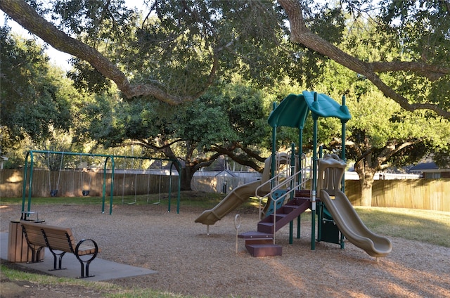 view of jungle gym