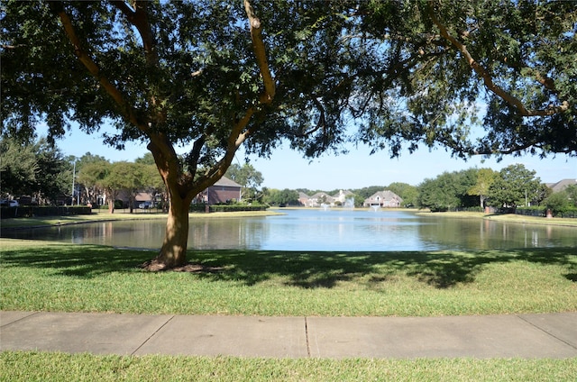 view of water feature