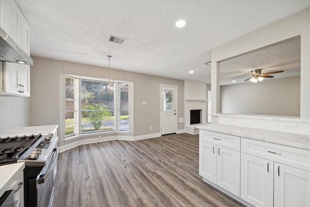 kitchen with white cabinetry, a healthy amount of sunlight, and stainless steel appliances