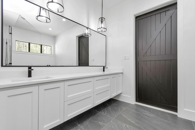 bathroom featuring vanity