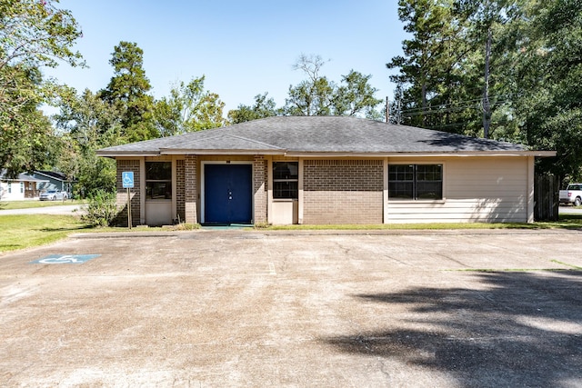 view of ranch-style home