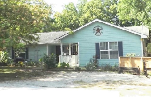 view of rear view of property