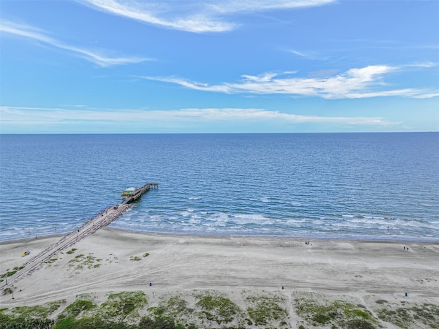 water view featuring a view of the beach