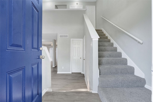 entryway featuring wood-type flooring